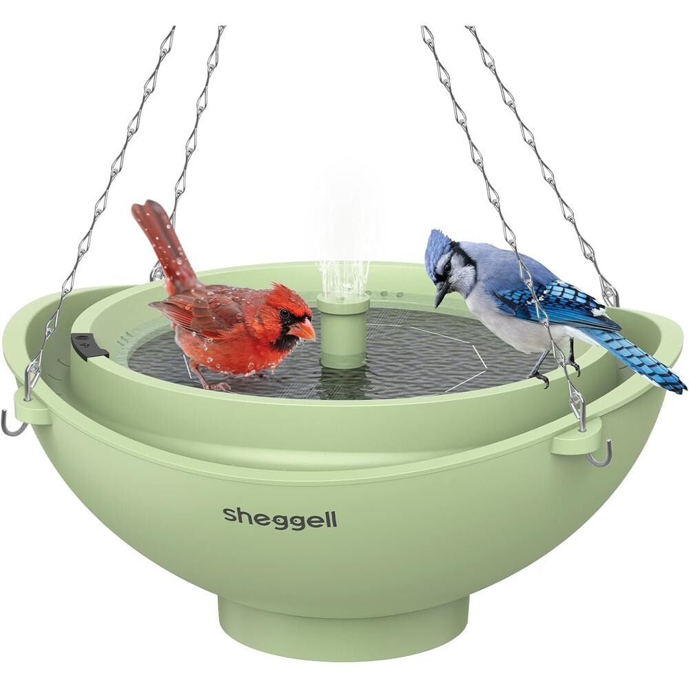 Sheggell Smart Bird Bath, 2L Large Capacity with Water Circulating Filtration